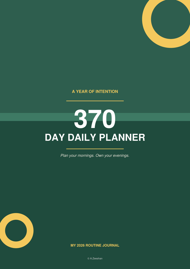 370-Day Fillable Daily Planner (PDF)